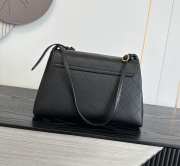Uubags Chanel Large Kelly Shoulder Bag Black Lambskin 1997 24K 32x20x10cm - 6