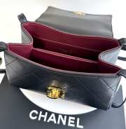 Uubags Chanel Medium Kelly Shoulder Bag Black Lambskin 1997 24K 22.5x14x8cm - 4
