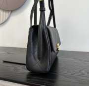 Uubags Chanel Medium Kelly Shoulder Bag Black Lambskin 1997 24K 22.5x14x8cm - 6