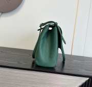Uubags Chanel Large Kelly Shoulder Bag Green Lambskin 1997 24K 32x20x10cm - 5