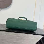 Uubags Chanel Large Kelly Shoulder Bag Green Lambskin 1997 24K 32x20x10cm - 3