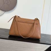 Uubags Chanel Large Kelly Shoulder Bag Brown Lambskin 1997 24K 32x20x10cm - 4