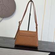 Uubags Chanel Medium Kelly Shoulder Bag Brown Lambskin 1997 24K 22.5x14x8cm - 4
