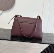 Uubags Chanel Large Kelly Shoulder Bag Dark Brown Lambskin 1997 24K 32x20x10cm - 4