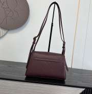 Uubags Chanel Medium Kelly Shoulder Bag Dark Brown Lambskin 1997 24K 22.5x14x8cm - 6