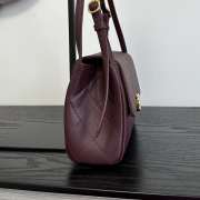 Uubags Chanel Medium Kelly Shoulder Bag Dark Brown Lambskin 1997 24K 22.5x14x8cm - 5