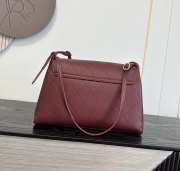 Uubags Chanel Large Kelly Shoulder Bag Burgundy Lambskin 1997 24K 32x20x10cm - 2