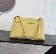 Uubags Chanel Large Kelly Shoulder Bag Yellow Lambskin 1997 24K 32x20x10cm - 5