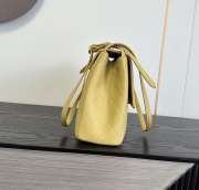 Uubags Chanel Large Kelly Shoulder Bag Yellow Lambskin 1997 24K 32x20x10cm - 3
