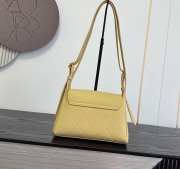Uubags Chanel Medium Kelly Shoulder Bag Yellow Lambskin 1997 24K 22.5x14x8cm - 6