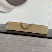 Uubags Chanel Large Vanity With Chain In Suede Calfskin & Gold Metal Beige 15x23x5cm - 2
