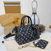 Uubags Louis Vuitton M2A407 Speedy P9 Bandoulière 25 Bag Monogram Firefly Calfskin Leather 25x15x15cm - 3