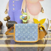 Uubags Louis Vuitton M2A647 Satchel Mini Crossbody Bag Monogram Denim 19.5x15x6cm - 4