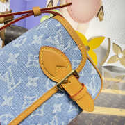Uubags Louis Vuitton M2A647 Satchel Mini Crossbody Bag Monogram Denim 19.5x15x6cm - 2