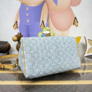 Uubags Louis Vuitton M2A209 Speedy 30 Bandouliere Handbag Monogram Denim 34x22x19cm - 5