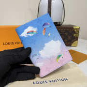 Uubags Louis Vuitton M28807 Passport Cover Gradiant Blue Pink 10x14x2.5cm - 5