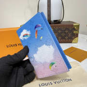 Uubags Louis Vuitton M28807 Passport Cover Gradiant Blue Pink 10x14x2.5cm - 3