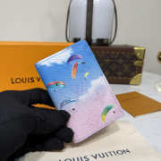 Uubags Louis Vuitton M28811 Pocket Organizer Gradiant Blue Pink 7.5x11.1x1cm - 5