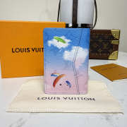 Uubags Louis Vuitton M28811 Pocket Organizer Gradiant Blue Pink 7.5x11.1x1cm - 3