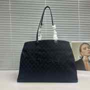 Uubags Gucci NY large tote bag in grey and black GG canvas 42x30x18cm - 1