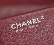 New Arrivals 2026 Chanel Maxi flap bag calfskin with grain effect & silver metallic in light brown 26x38.5x11cm - 3