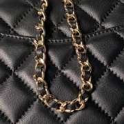 Uubags Chanel Mini Classic Handbag In Lambskin Black 13.5x17x8cm - 2