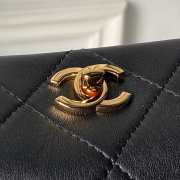 Uubags Chanel 26S Runway hobo bag AS6255 black lambskin leather with light gold metal with handle 16x23x7cm - 5