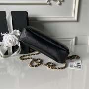 Uubags Chanel 26S Runway hobo bag AS6255 black lambskin leather with light gold metal with handle 16x23x7cm - 2