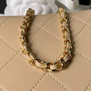 Uubags Chanel 26S Runway hobo bag AS6255 beige lambskin leather with light gold metal with handle 16x23x7cm - 2
