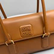 Uubags Miu Miu Arcadie leather bag in brown 11.5x24x5cm - 5