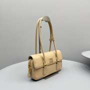 Uubags Miu Miu Arcadie leather bag in sand beige 11.5x24x5cm - 6