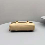 Uubags Miu Miu Arcadie leather bag in sand beige 11.5x24x5cm - 5