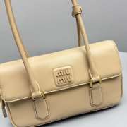 Uubags Miu Miu Arcadie leather bag in sand beige 11.5x24x5cm - 3