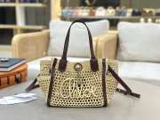 Uubags small Chloé Iconic double carry bag in raffia 23x20x12cm - 1