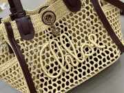 Uubags small Chloé Iconic double carry bag in raffia 23x20x12cm - 5
