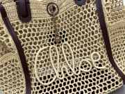 Uubags medium Chloé Iconic double carry bag in raffia 28x29x15cm - 5