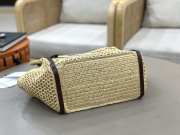 Uubags medium Chloé Iconic double carry bag in raffia 28x29x15cm - 2