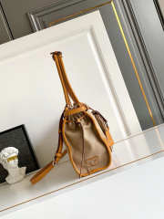Uubags Prada Bonnie linen and leather tote bag rope/Natural 24x38x12cm - 2