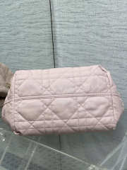 Uubags Medium Dior Toujours Bag Two-Tone Latte and Soupir Pink Macrocannage Calfskin 28.5x19x21cm - 6