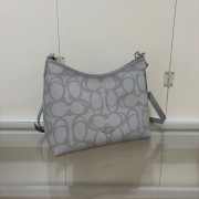 Uubags Coach Laurel Large Bag In Signature Canvas Gold/Grey 31x23x10cm - 3