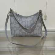 Uubags Coach Laurel Large Bag In Signature Canvas Gold/Grey 31x23x10cm - 5