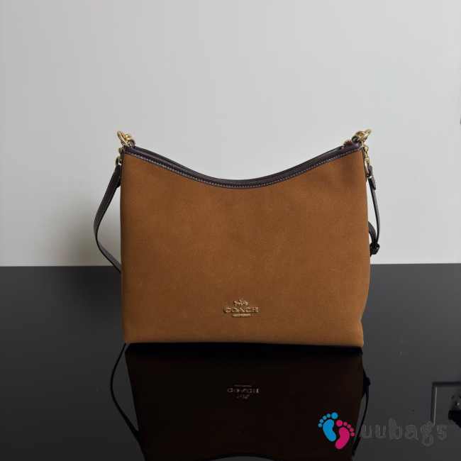 Uubags Coach Laurel Large Bag With Tassels Gold/Vintage Brown/Maple 31x23.5x10.5cm - 1