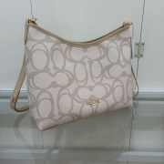 Uubags Coach Laurel Shoulder Bag In Sketch Signature Canvas Gold/Beige 28x18x11cm - 5