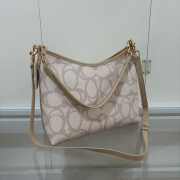 Uubags Coach Laurel Shoulder Bag In Sketch Signature Canvas Gold/Beige 28x18x11cm - 4