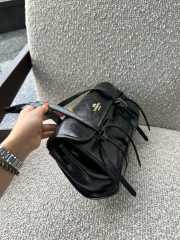 Uubags Coach Bridget Flap Shoulder Bag With Bows Gold/Black 34.5x12x16cm - 5