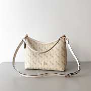 Uubags Coach Laurel Horse and Carriage Print Shoulder Bag Gold/White 28.5x24x9cm - 1