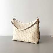 Uubags Coach Laurel Horse and Carriage Print Shoulder Bag Gold/White 28.5x24x9cm - 4