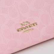 Uubags Coach Laurel Large Bag In Signature Canvas Gold/Walnut/Pink 31x23.5x10.5cm - 3