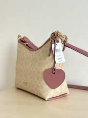 Uubags Coach Laurel Shoulder Bag In Signature Canvas With Heart Charm 31x23.5x10.5cm - 3