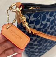 Uubags Coach Laurel Shoulder Bag In Signature Denim Im/Denim/Natural 28.5x24x9cm - 4